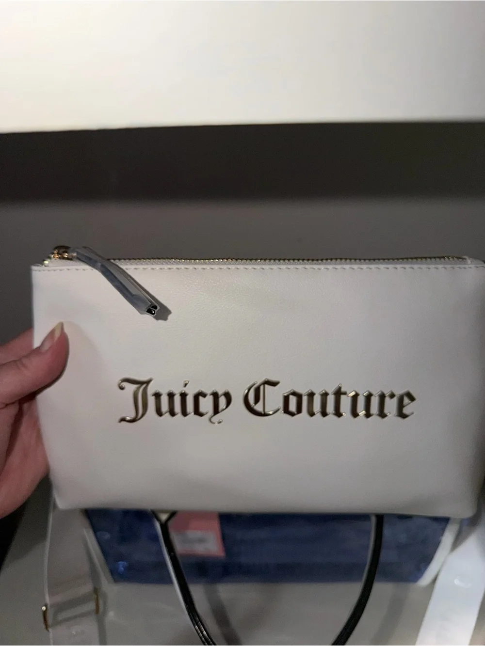 Juicy Couture Heart Dazzling Blue Beachin Tote NWT w/ Cosmetic Bag - Picture 9 of 12